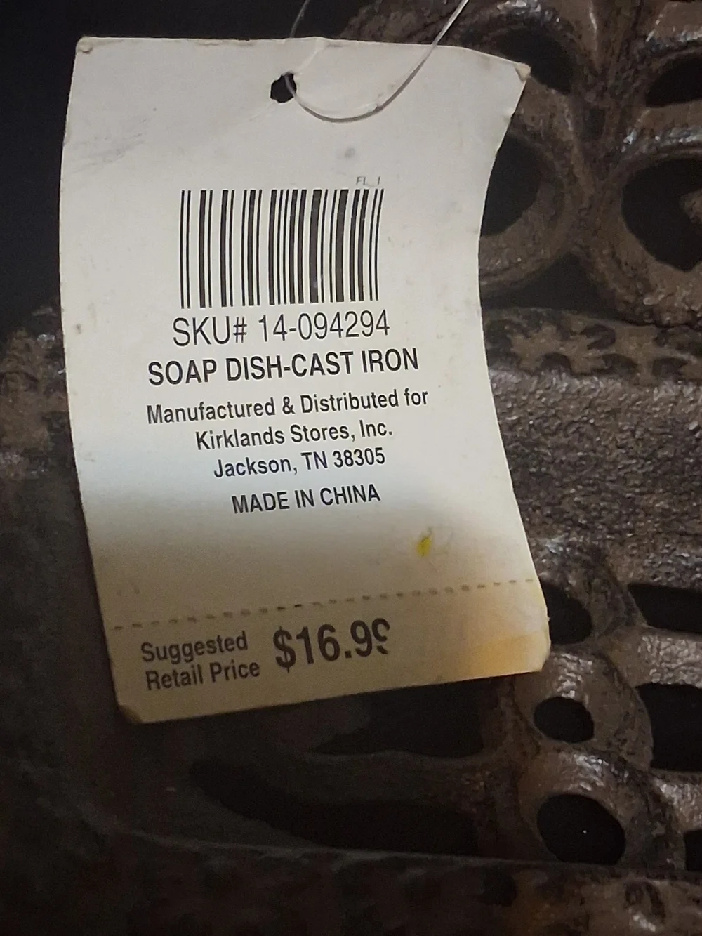 Kirkland's Cast Iron Soap Dish